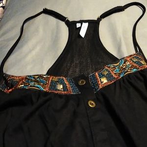 Maurices racer back beaded tank